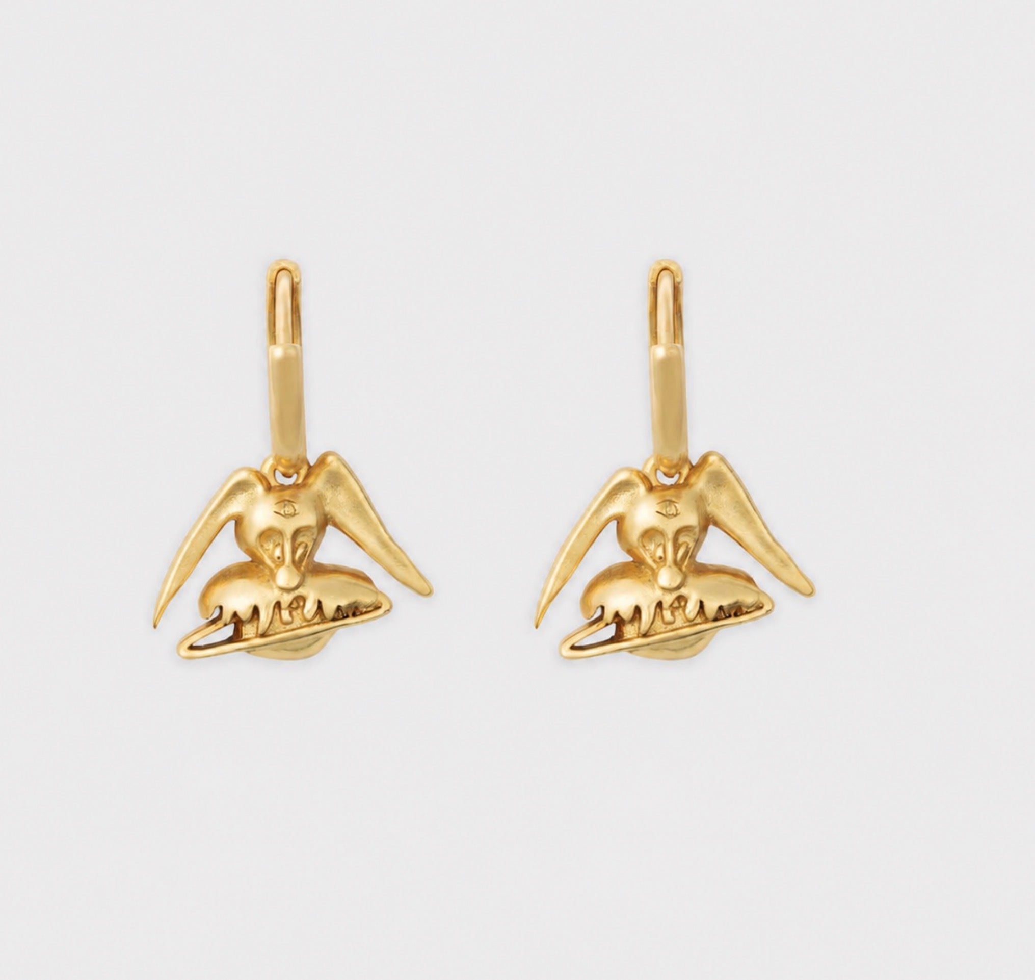 Cuzzo's Bunny Earrings - Gold